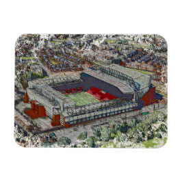 Anfield Stadium Liverpool - Artistic Watercolour Magnet