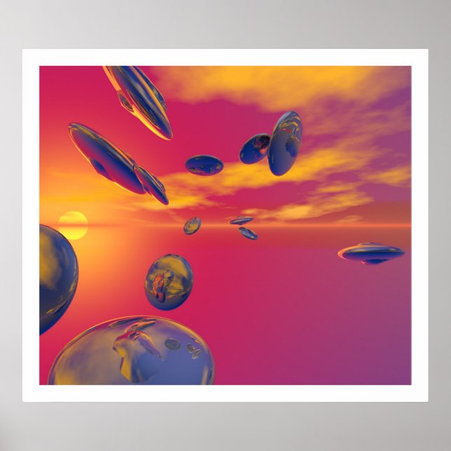 Anflugbildung Poster (Vorne)