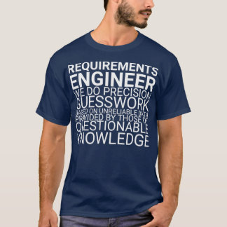 Anforderungsingenieur für die Anforderungen an die T-Shirt