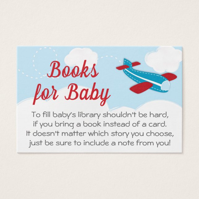 Anfrage für das Baby-Duschbuch von Little Aviator (Vorderseite)