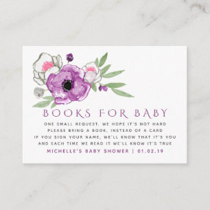 Anfrage für das Babybett Violet und Sage Floral Begleitkarte