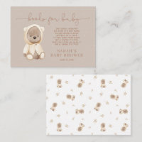 Anfrage für das Babyduschenbuch "Neutral Brown Ted