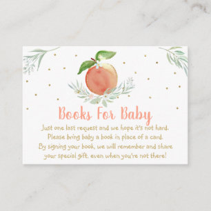 Anfrage für das Peach Gold Floral Baby Shooting Bo Begleitkarte