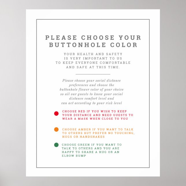 Anfrage für Hochzeitfarbendistanzierung Encl Poster (Vorne)