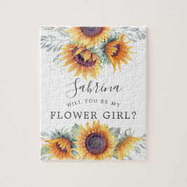 Anfrage für Sonnenblumen Bouquet Flower Girl