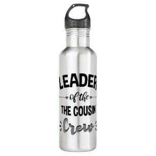 Anführer der Cousin-Crew Lustiges Cousin-Shirt Edelstahlflasche