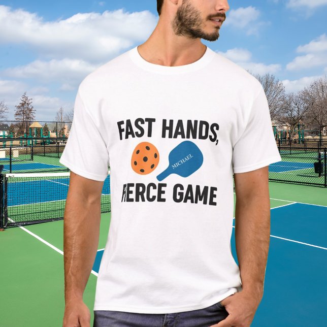Anführungsname des Pickleball-Spielers T-Shirt (Von Creator hochgeladen)