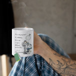 Anführungszeichen für Alicen im Wunderland Kaffeetasse<br><div class="desc">"Es hat keinen Sinn,  bis gestern zurückzugehen,  weil ich damals eine andere Person war." — Lewis Carroll,  Alice im Wunderland</div>