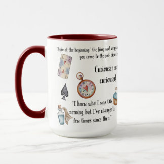 Anführungszeichen für Alicen im Wunderland Tasse