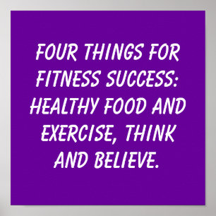 Anführungszeichen für Fitnessen Poster