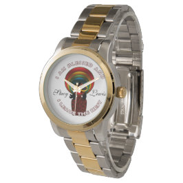 Anführungszeichen für gesegnete inspirierende Rede Armbanduhr