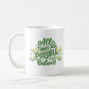 Anführungszeichen für grüne Bedeutung Kaffeetasse