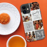 Anführungszeichen für Monogramm für personalisiert Case-Mate iPhone Hülle<br><div class="desc">Dieses moderne und elegante Foto-Collage-Design ist perfekt für alle Liebhaber und Liebhaber. Es enthält vier individuell anpassbare Fotos, zwei Anführungszeichen und Ihr Familienmonogramm. Die Zitate beinhalten: "Familie. Zusammen ist unser Lieblingsort" und "Ein bisschen verrückt. Ein bisschen laut. Eine ganze Menge Liebe", in einem handgeschriebenen Schriftart für Signaturen und einem kostenlosen...</div>