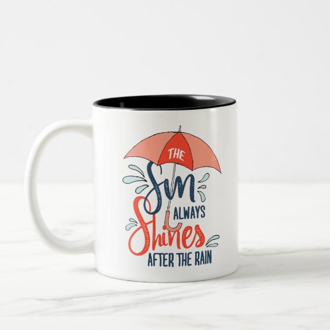 Anführungszeichen für Sonnenkurse Zweifarbige Tasse (Links)