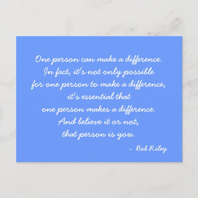 Anführungszeichen Postkarte (Vorderseite)