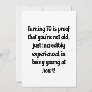 Anführungszeichen zum 70. Geburtstag Einladung