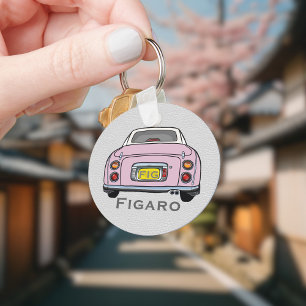 Angaben Niedlich Pink Figaro Autofahrername Schlüsselanhänger
