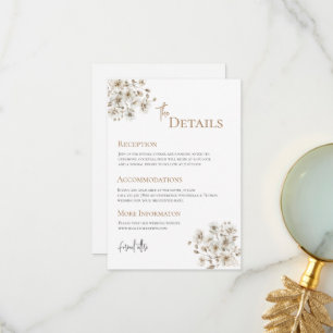 Angaben zu Boho Wedding Dankeskarte