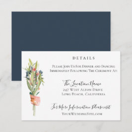 Angaben zu botanischen Hochzeiten von Marinekorall Einladung