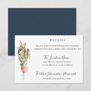 Angaben zu botanischen Hochzeiten von Marinekorall Einladung