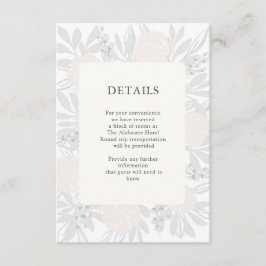 Angaben zu Creme-Rose Begleitkarte