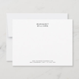 Angaben zu modernen Minimalistischen Namen Mitteilungskarte