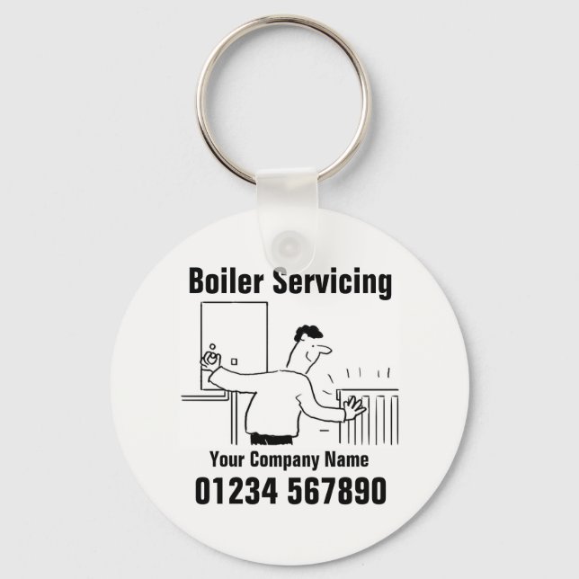 Angaben zum Serviceverhalten des Boilers Schlüsselanhänger (Vorderseite)