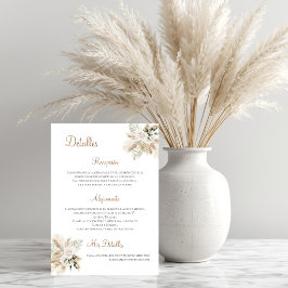 Angaben zur Hochzeit auf Spanisch Dankeskarte