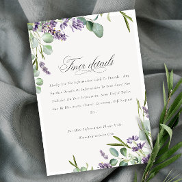 Angaben zur Hochzeitssonne in der Eukalyptus-Folia Begleitkarte