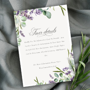 Angaben zur Hochzeitssonne in der Eukalyptus-Folia Begleitkarte