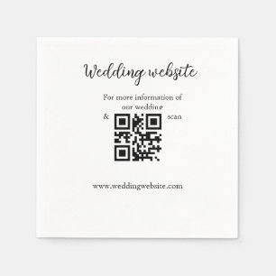 Angaben zur Hochzeitwebsite mit q oder Codenamen Serviette