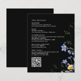Angaben zur Wildblume QR-Code Hochzeitskarten