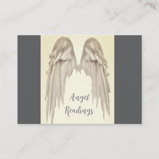 Ange Ailes Lumière, Spirituelle, Reiki, carte de v (Devant)