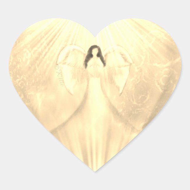 Ange Art Archange Jaune Uriel Stickers de prière (Devant)