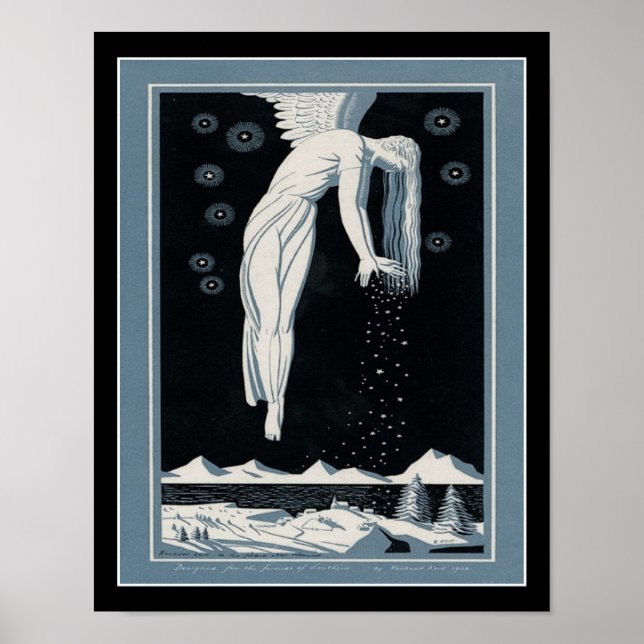 Ange Art Déco De Neige 1928 (Devant)