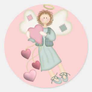 Ange avec Stickers Coeur