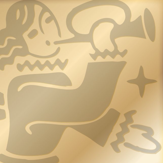 Ange avec trompette Noël plié carte de vacances (Créateur téléchargé)