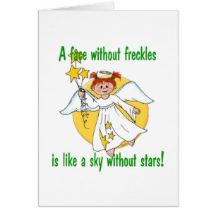 Ange couvert de taches de rousseur de visage