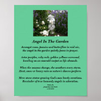 Ange Dans Le Jardin Poésie Poster
