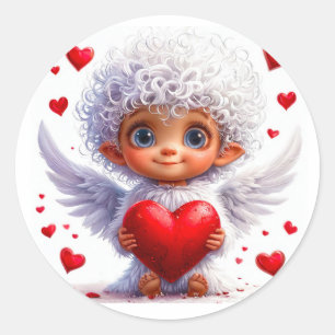 💘 Ange de l'amour autocollant de la Saint-Valenti