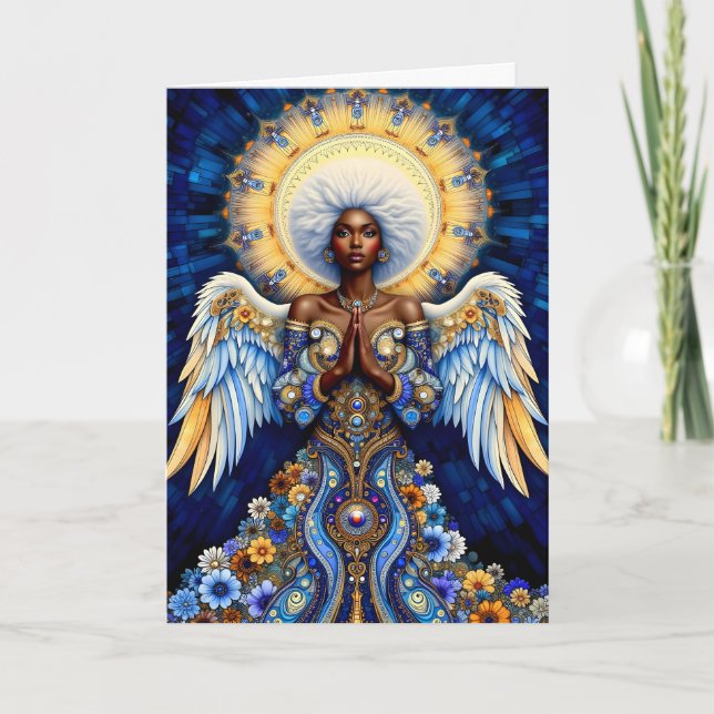 Ange de Noël 5x7 Carte de Noël (Devant)