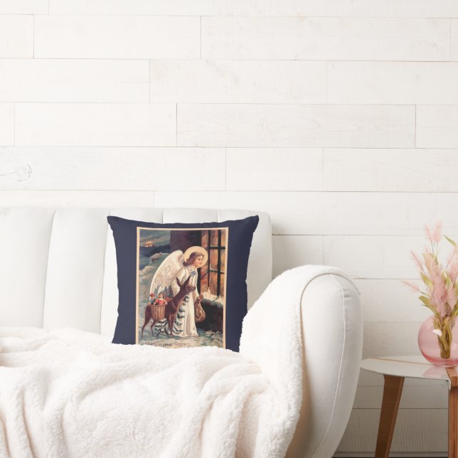 Ange de Noël avec Coussin cerf (Canapé)