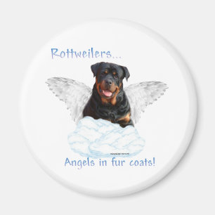 Ange de rottweiler - aimant
