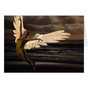 Ange du coucher du soleil d'or (poème)