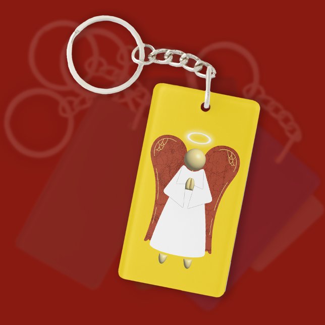 Ange du Gardien asiatique, (double face) (Asian Guardian Angel Keyring)