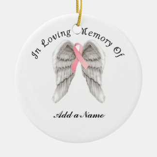 Ange en ruban rose Ailes Mémoire X Mas Ornement