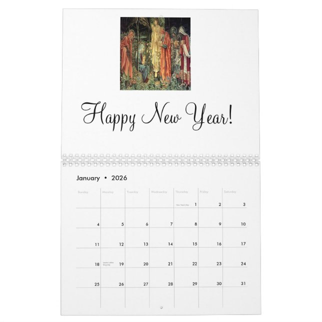 Ange et les trois rois 2012 calendrier (Jan 2026)