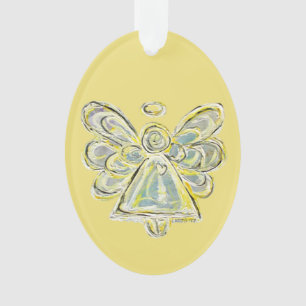 Ange Gardien Blanc Ornement Pendentif de Noël
