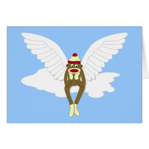 Ange gardien de singe de chaussette