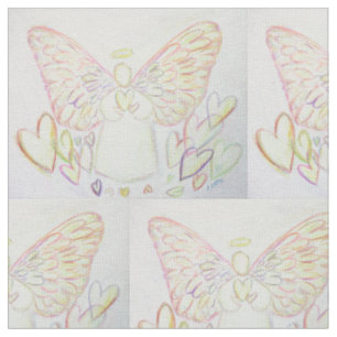 Ange Gardien des Coeurs Matériel de tissu d'art